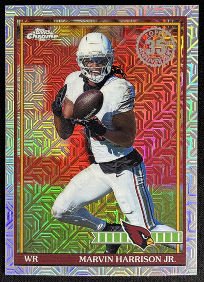 Marvin Harrison Jr. 2026 Topps 1991 Chrome Mojo Refractor Cardinals