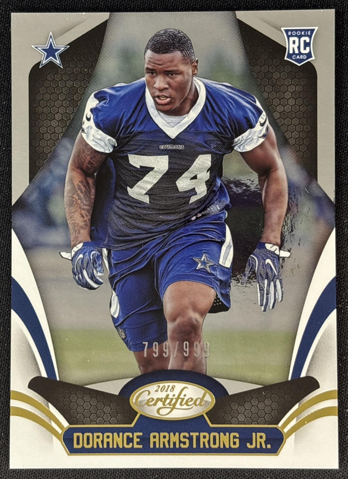 Dorance Armstrong Jr. 2018 Panini Certified /999 Cowboys Sports Trading Cards