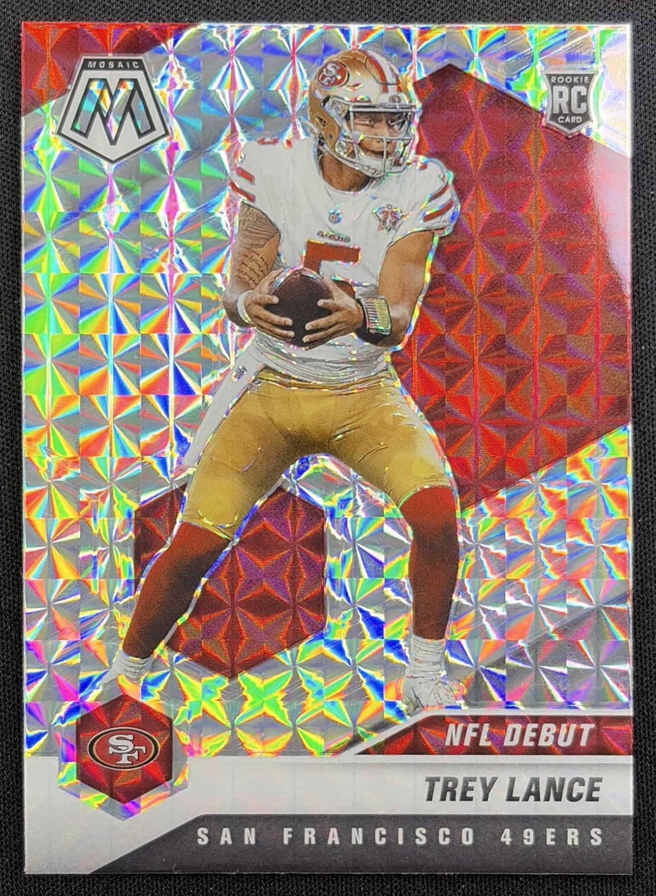 Trey Lance 2021 Panini Mosaic Prizm 49ers