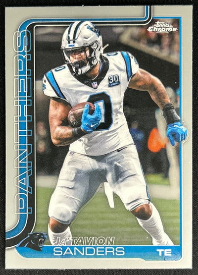 Ja'Tavion Sanders 2025 Topps Chrome Panthers Default Title Sports Trading Cards