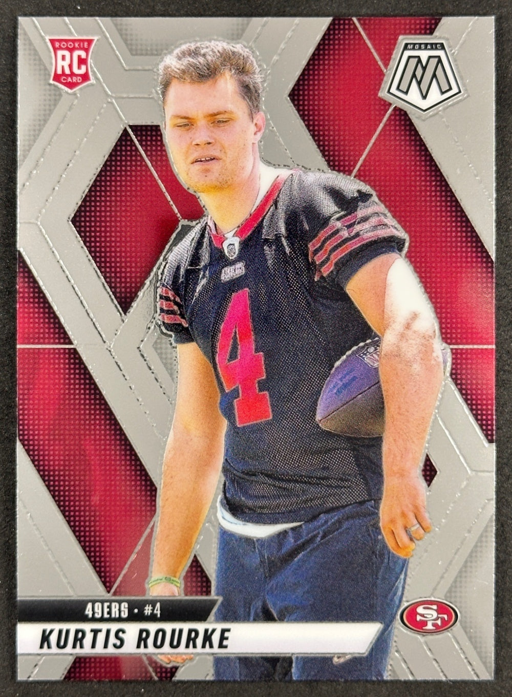 Kurtis Rourke 2025 Mosaic Rookies 49ers Sports Trading Card