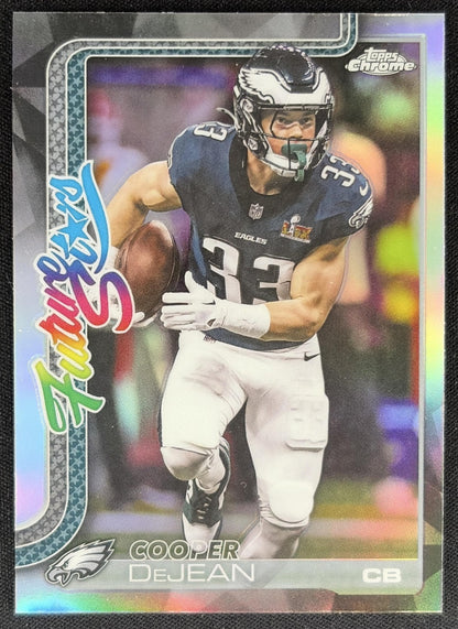 Cooper Dejean 2025 Topps Chrome Future Stars Refractor Eagles
