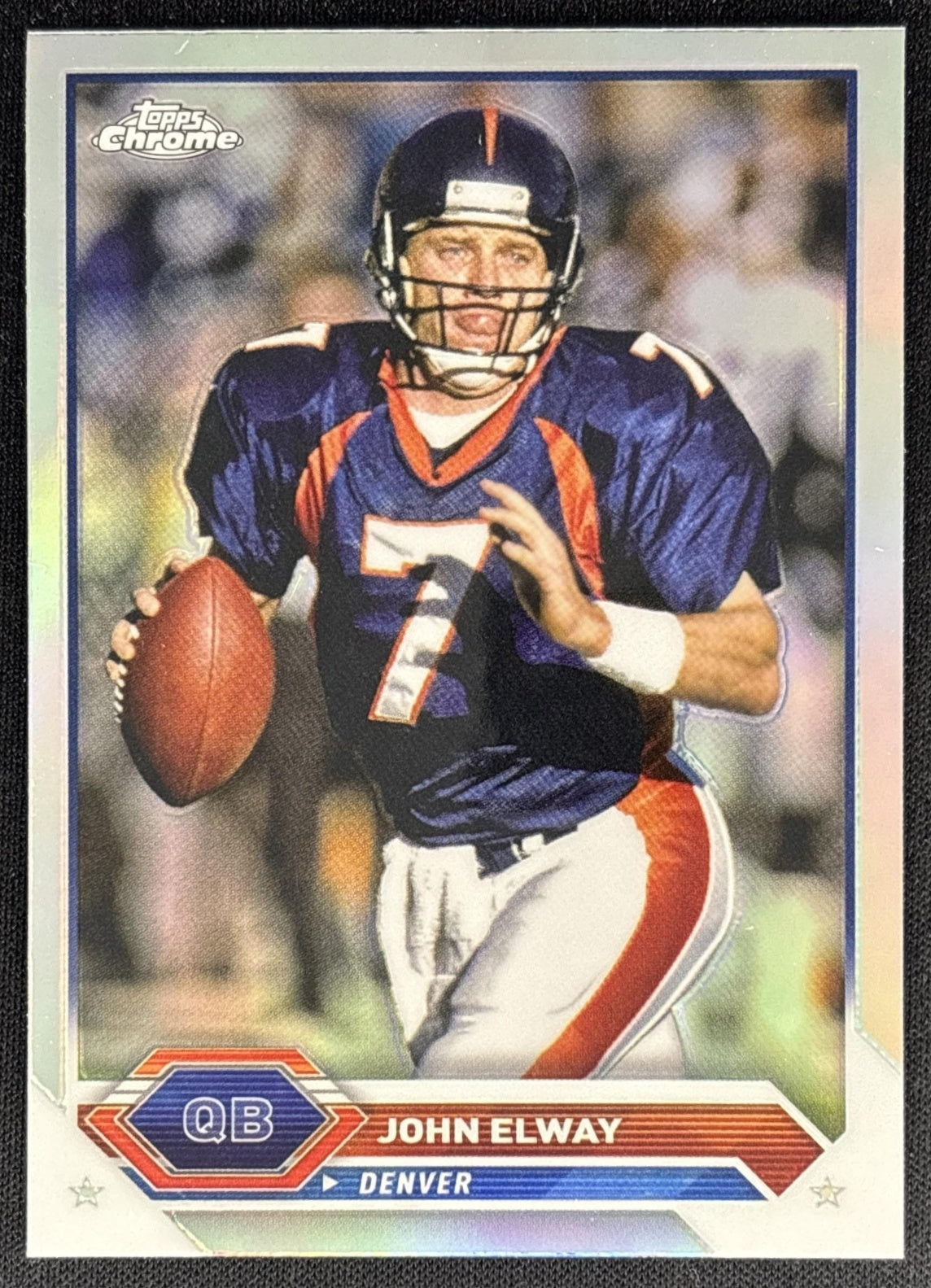 John Elway 2023 Topps Composite Chrome Refractor Broncos front