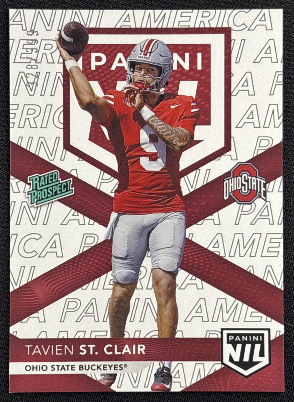 Tavien St. Claire 2026 Panini NSCC Silver Pack /399