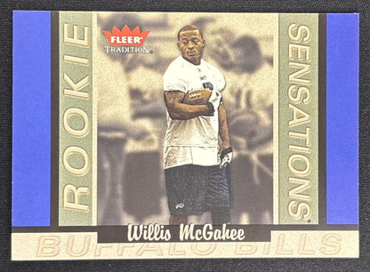 Willis McGahee 2003 Fleer Tradition Rookie Sensations /1250 Bills