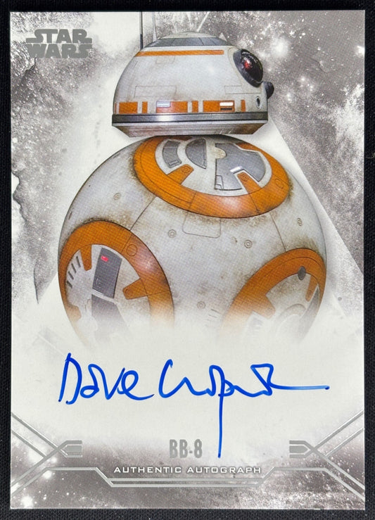 Dave Chapman as BB-8 2025 Star Wars Smugglers Outpost Stellar Signatures Auto Non-Sports Trading Cards