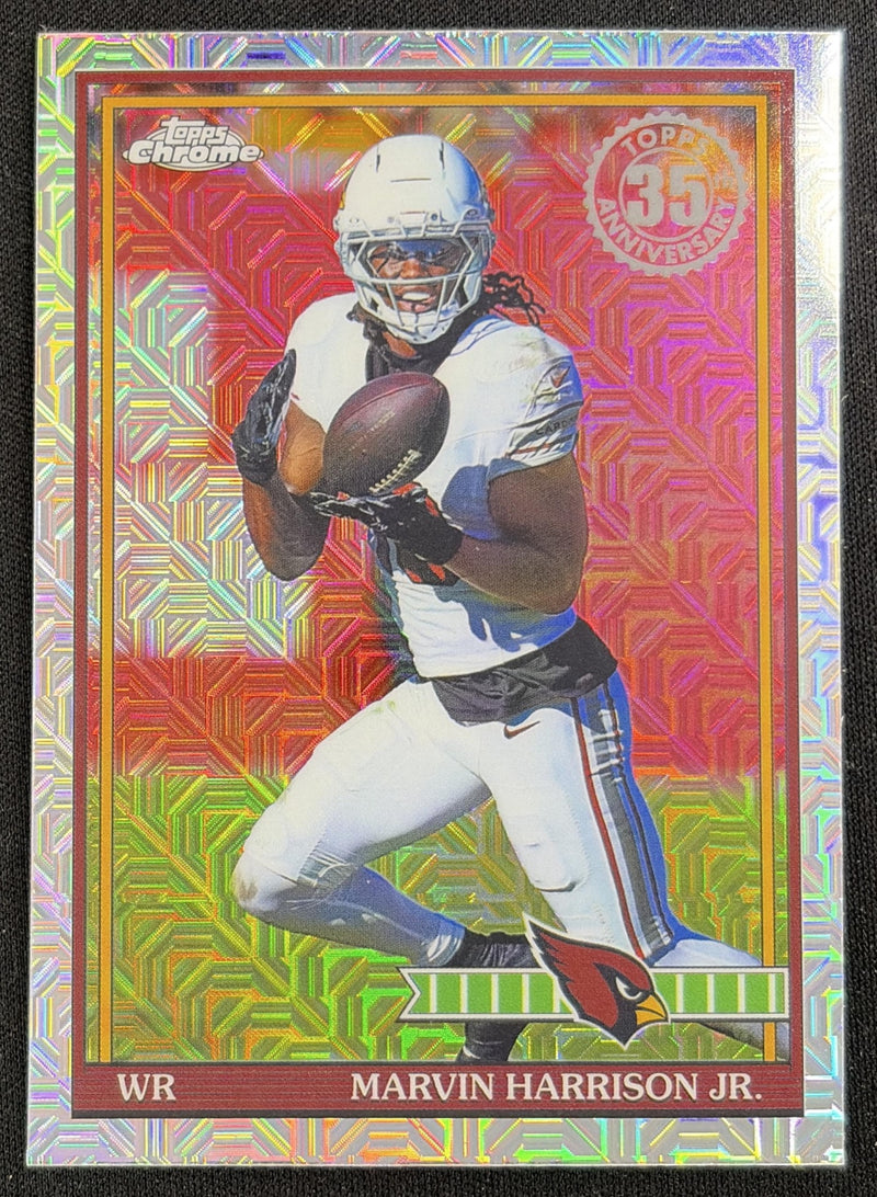 Marvin Harrison Jr. 2026 Topps 1991 Chrome Mojo Refractor Cardinals