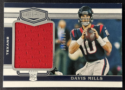 Davis Mills 2021 Panini Chronicles Plates and Patches Rookie Jerseys /399