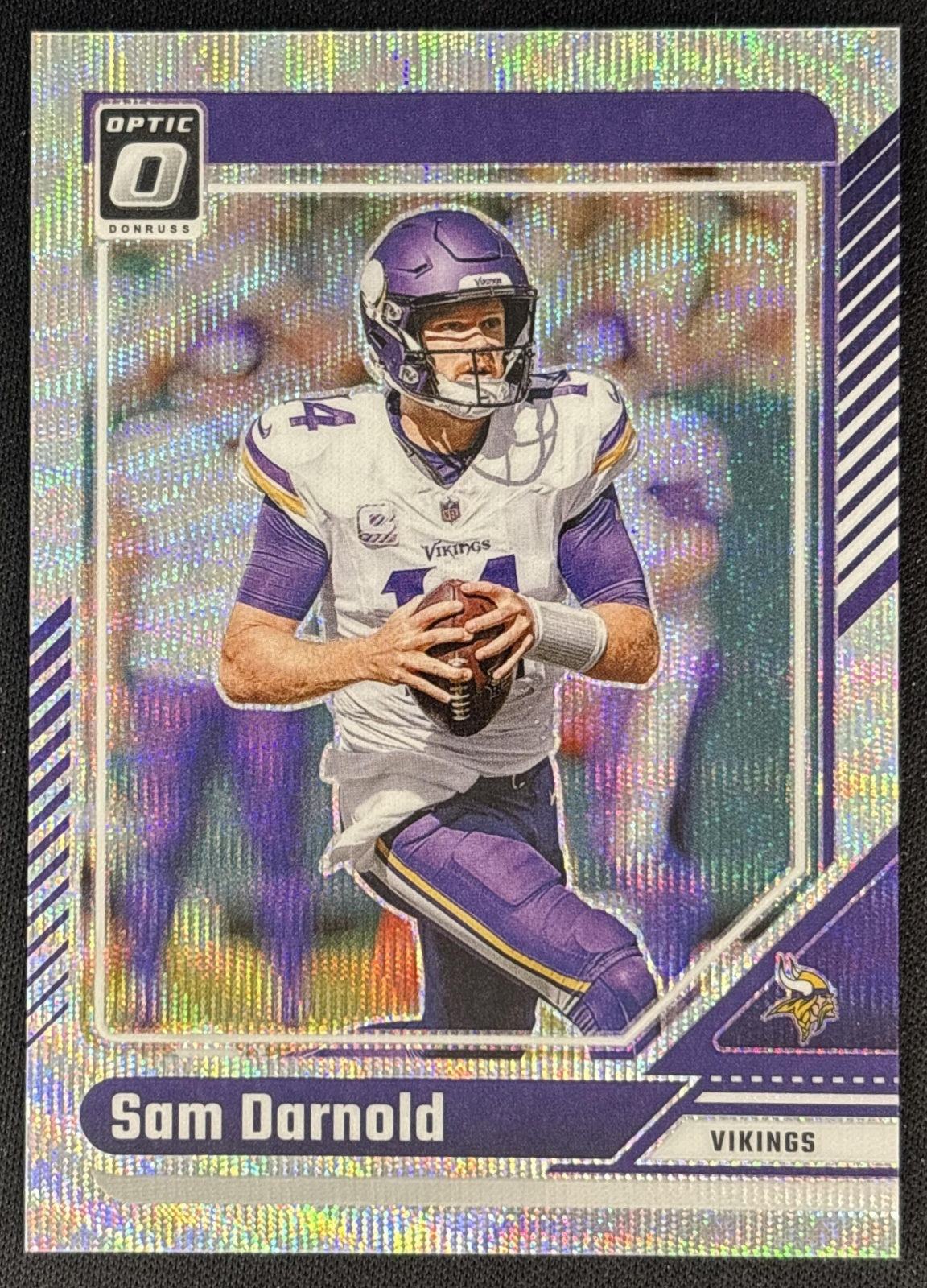 Sam Darnold 2024 Panini Donruss Optic Wave /300 Vikings