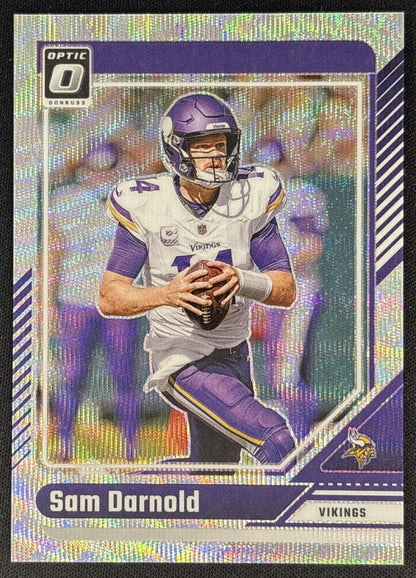 Sam Darnold 2024 Panini Donruss Optic Wave /300 Vikings