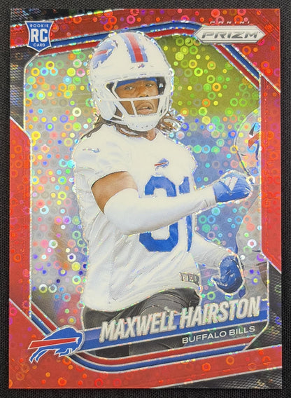 Maxwell Hairston 2025 Panini Prizm No Huddle Red /99 Bills Buffalo Bills