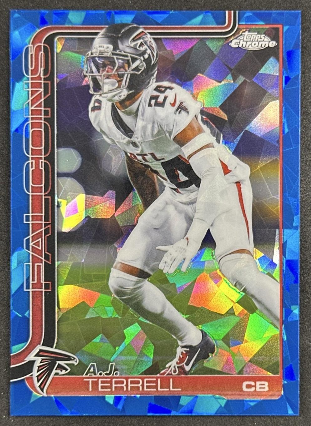 A.J. Terrell 2025 Topps Chrome Sapphire Falcons Sports Trading Cards