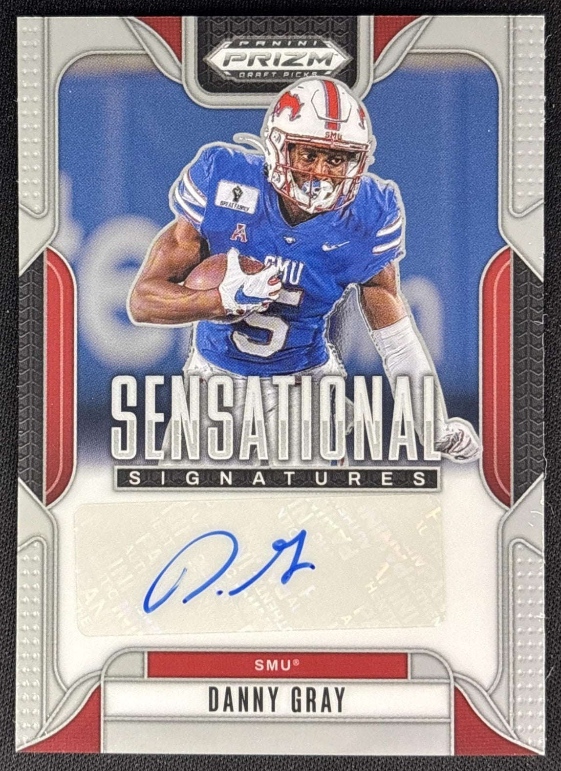 Danny Gray 2025 Panini Prizm Draft Picks Sensational Signatures Mustangs Sports Trading Cards