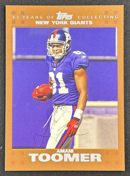 Amani Toomer 2007 Topps Copper /2007 Giants