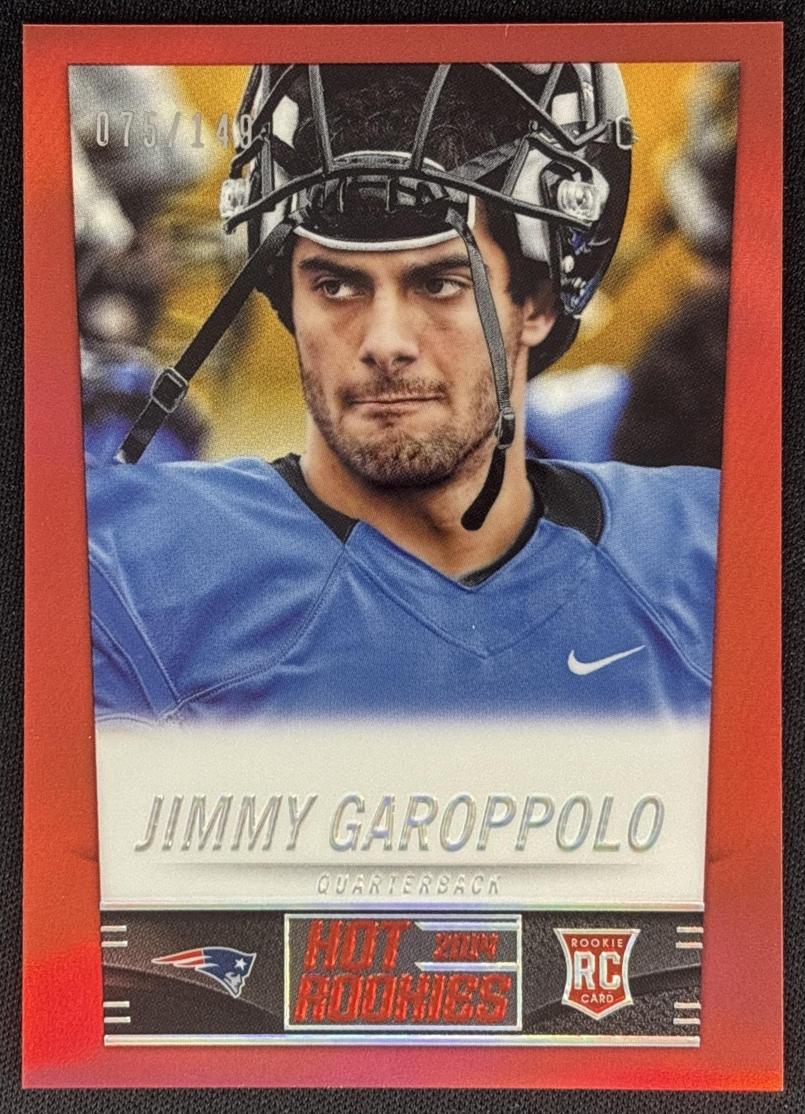 Jimmy Garoppolo 2014 Panini Hot Rookies Prizm Red /149 Patriots Default Title Sports Trading Cards