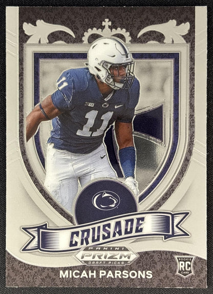 Micah Parsons 2021 Panini Prizm Draft Picks Collegiate Nittany Lions front