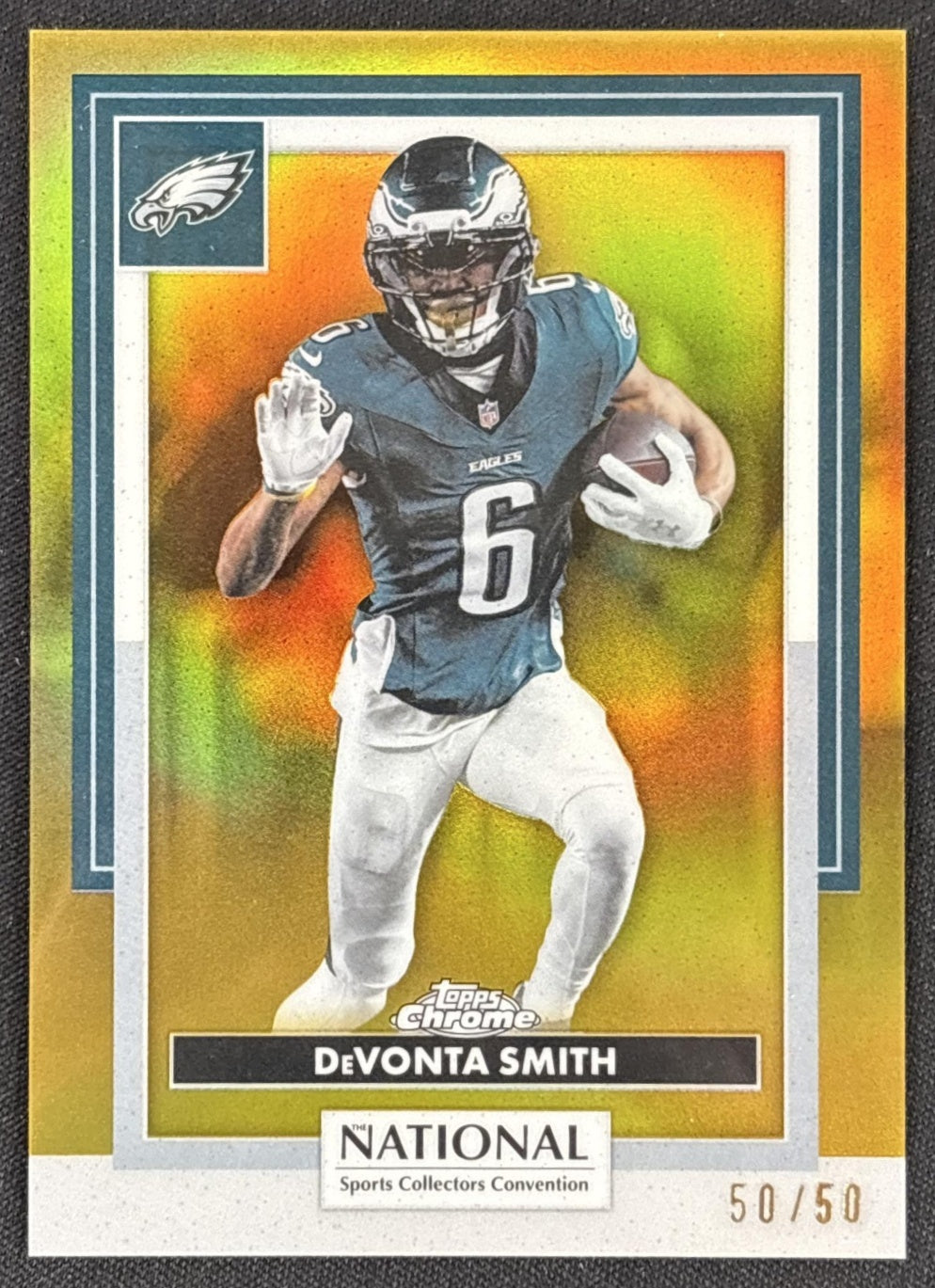 DeVonta Smith 2026 Topps NSCC Collection NFL Gold Refractor /50 Eagles Default Title Sports Trading Cards