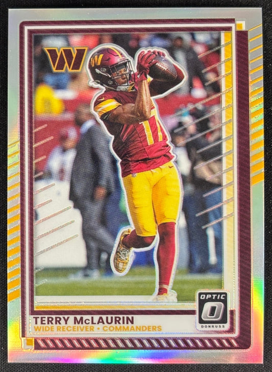 Terry McLaurin 2025 Panini Donruss Optic Holo Prizm Commanders