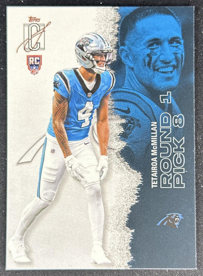 Tetairoa McMillan 2025 Topps Signature Class Rookie Panthers front