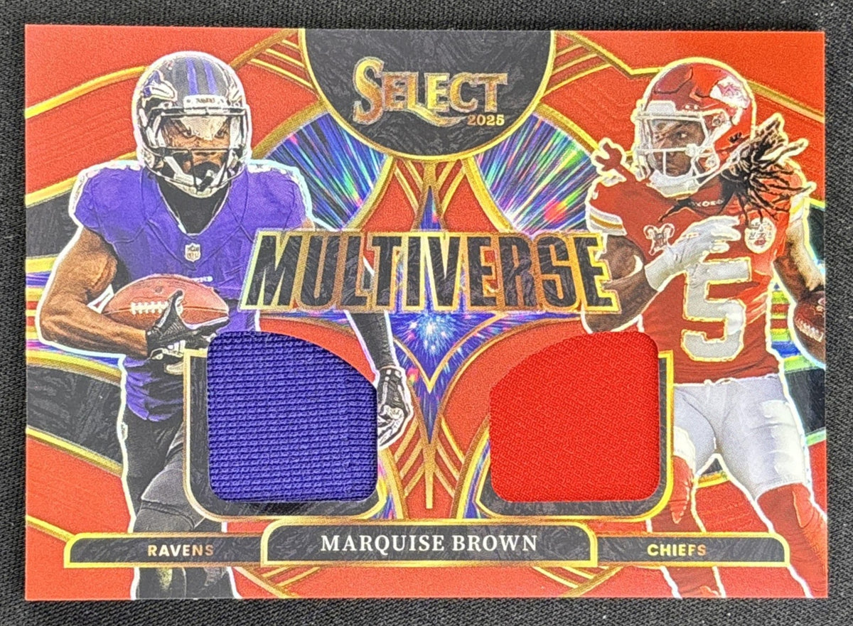 Marquise Brown 2025 Panini Select Multiverse Jerseys Red Prizm