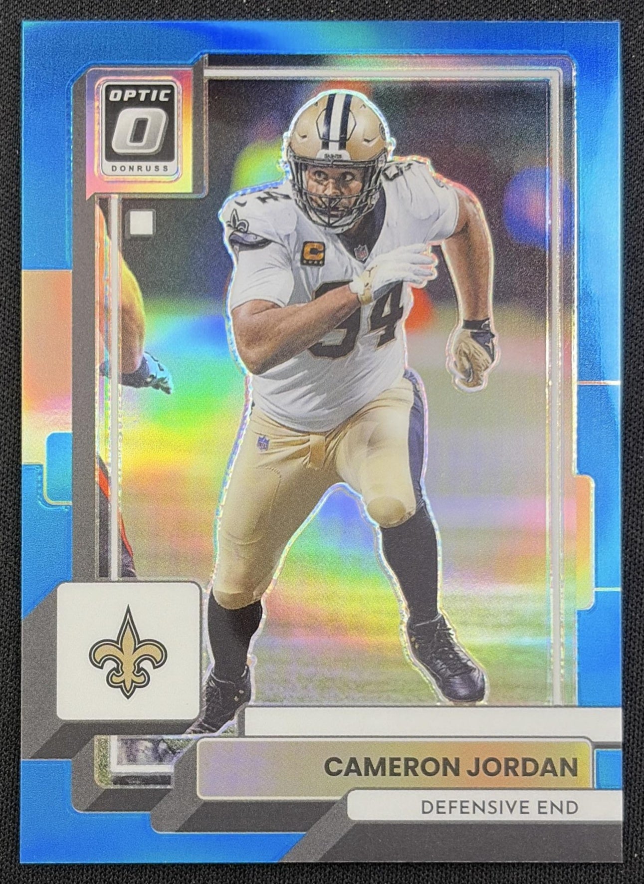 Cameron Jordan 2022 Panini Donruss Optic Aqua /299 Saints