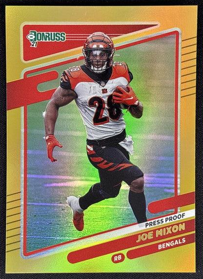 Joe Mixon 2021 Panini Donruss Press Proof Premium Bengals