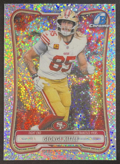 George Kittle 2026 Bowman Chrome NFL Speckle Refractor 49ers