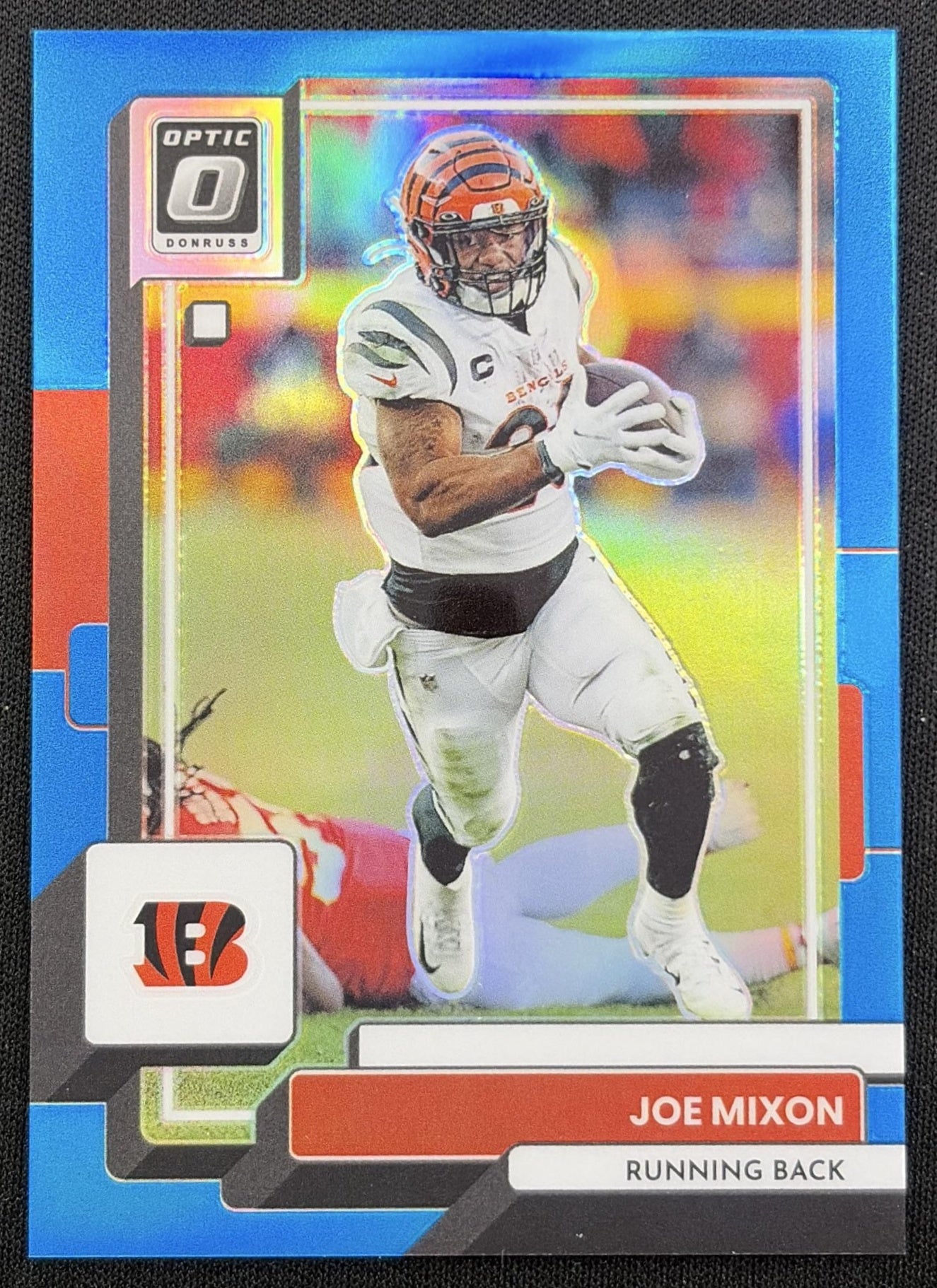 Joe Mixon 2022 Panini Donruss Optic Aqua /299 Bengals