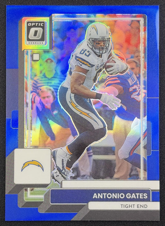 Antonio Gates 2022 Panini Donruss Optic Blue /179 Chargers