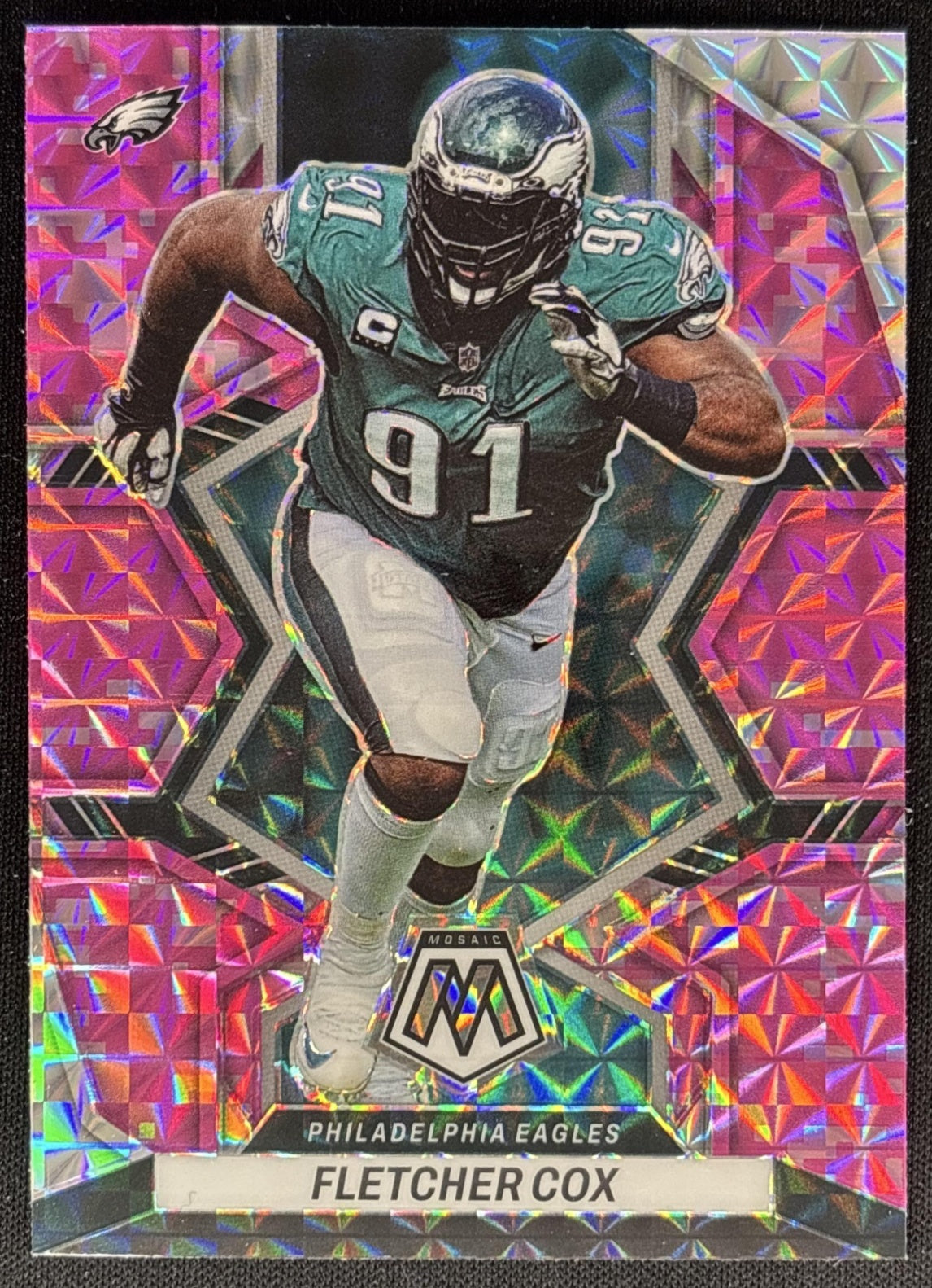 Fletcher Cox 2022 Panini Mosaic Camo Pink Eagles Sports Trading Cards