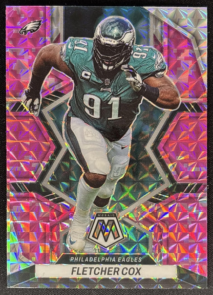 Fletcher Cox 2022 Panini Mosaic Camo Pink Eagles Sports Trading Cards