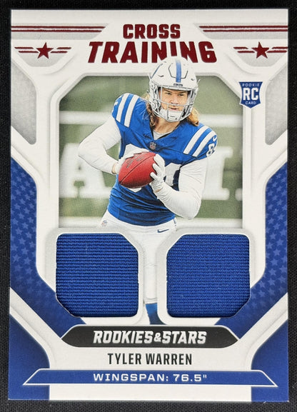 Tyler Warren 2025 Panini Rookies & Stars Cross Training Colts Sports Trading Cards
