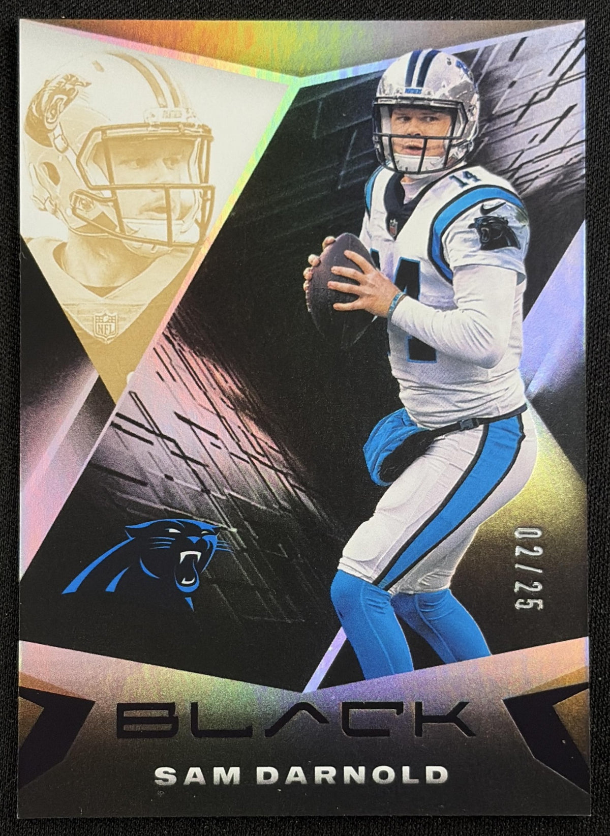 Sam Darnold 2021 Panini Black Copper /25 Panthers
