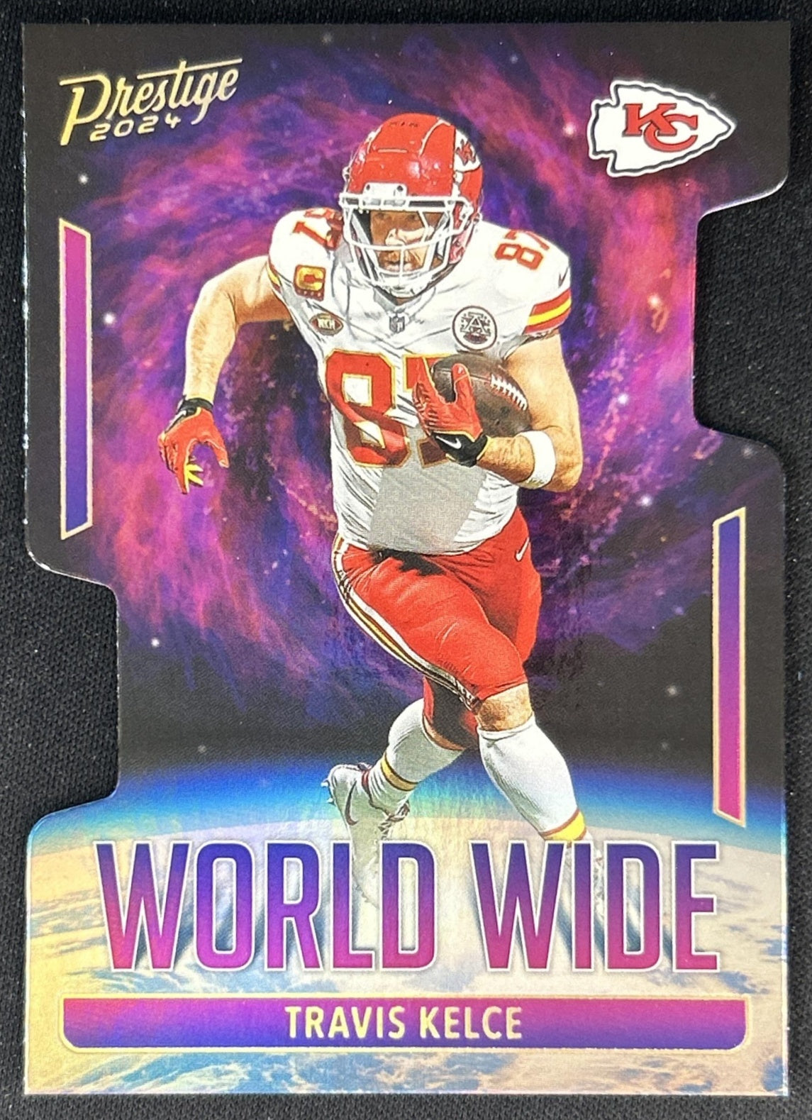 Travis Kelce 2024 Panini Prestige World Wide Chiefs front