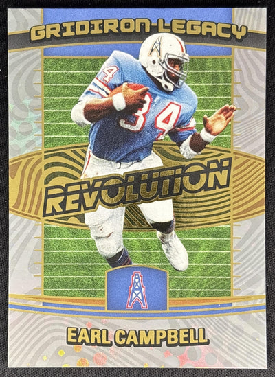 Earl Campbell 2025 Panini Revolution Gridiron Legacy Titans Oilers Sports Trading Cards