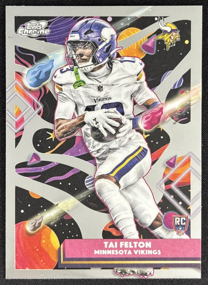 Tai Felton 2025 Topps Cosmic Chrome Vikings