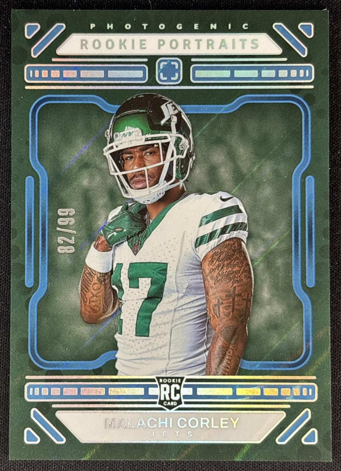Malachi Corley 2024 Photogenic Rookie Portraits /99 Jets