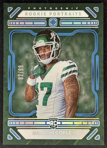 Malachi Corley 2024 Photogenic Rookie Portraits /99 Jets