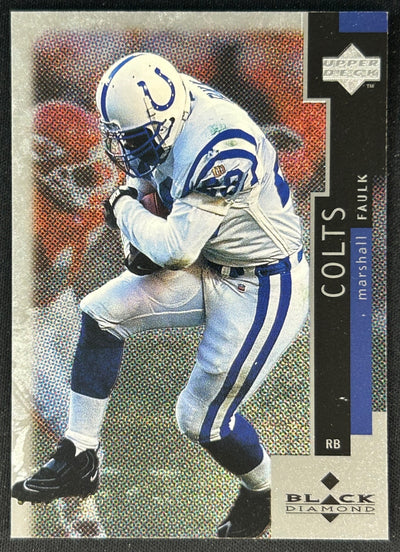 Marshall Faulk 1998 Black Diamond Colts Sports Trading Cards