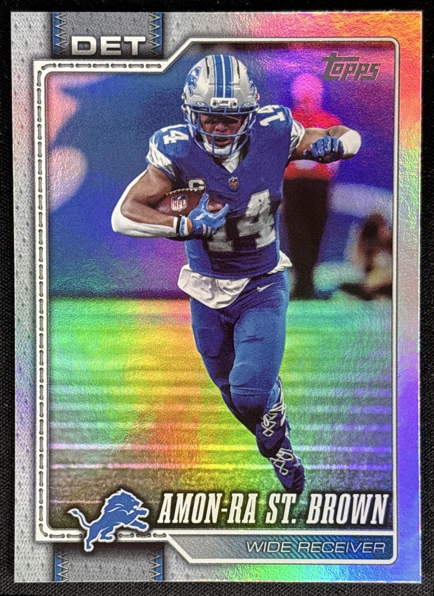Amon-Ra St. Brown 2026 Topps Rainbow Foil Lions