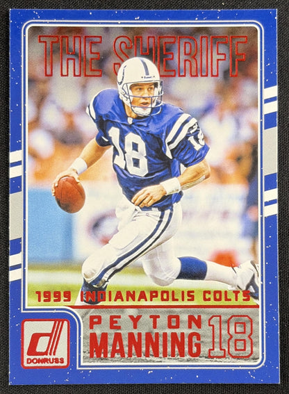 Peyton Manning 2016 Panini Donruss The Sheriff Tribute Red Foil Broncos 2