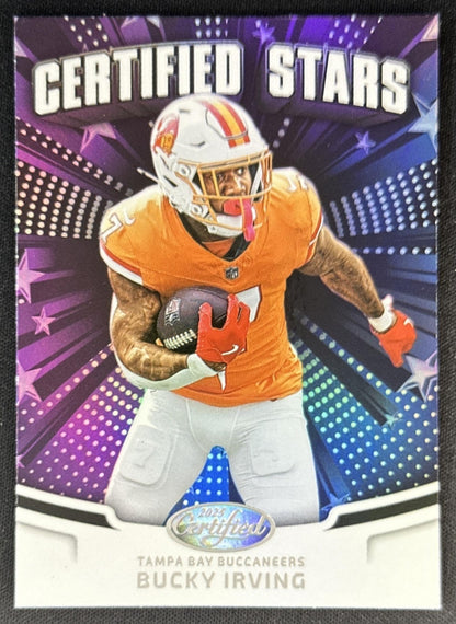 Bucky Irving 2025 Panini Certified Stars Buccaneers Default Title Sports Trading Cards