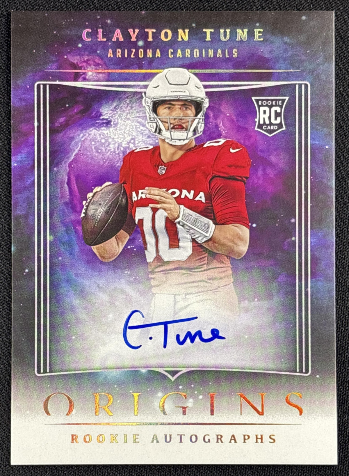 Clayton Tune 2023 Panini Origins Rookie Auto Arizona Cardinals