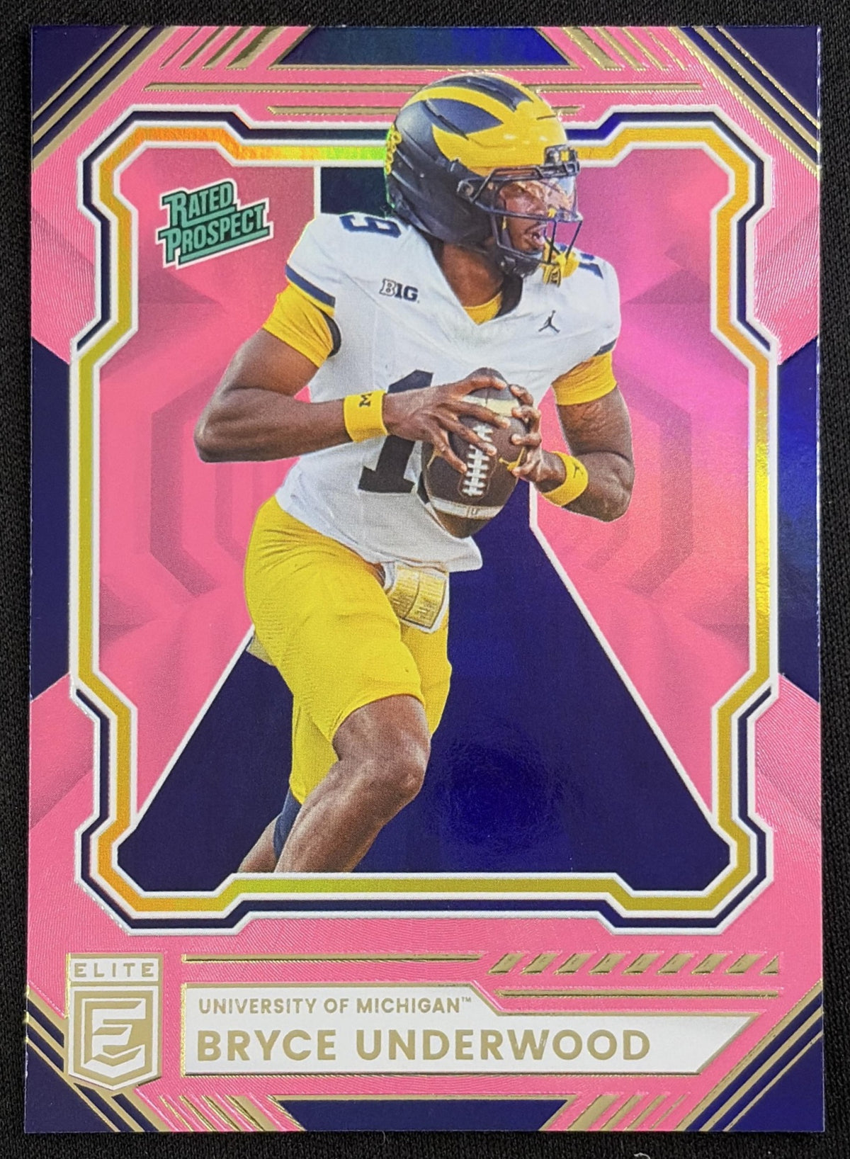 Bryce Underwood 2026 Panini Donruss Elite Pink Wolverines