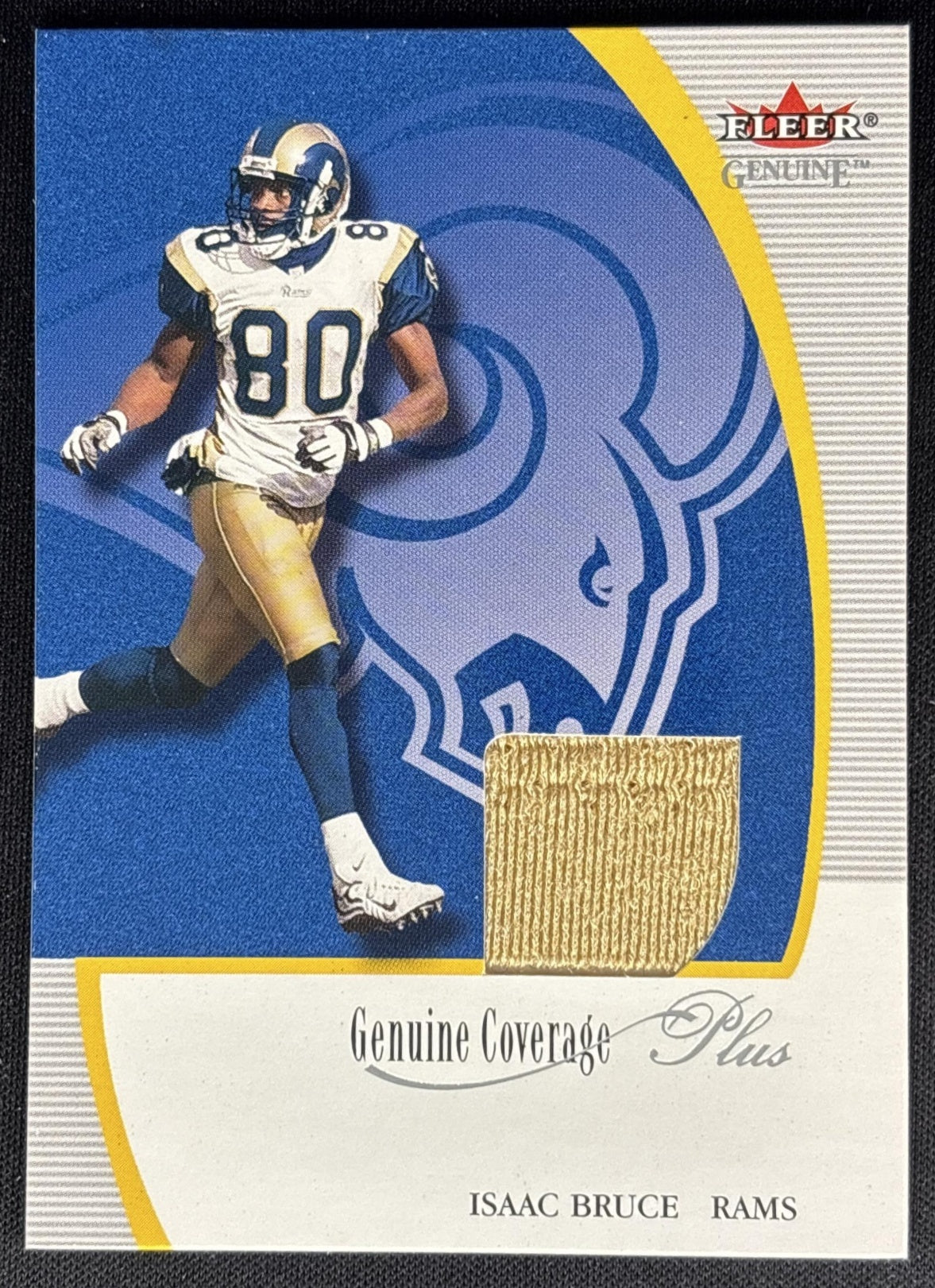 Isaac Bruce 2000 Fleer Tradition Genuine Coverage Rams