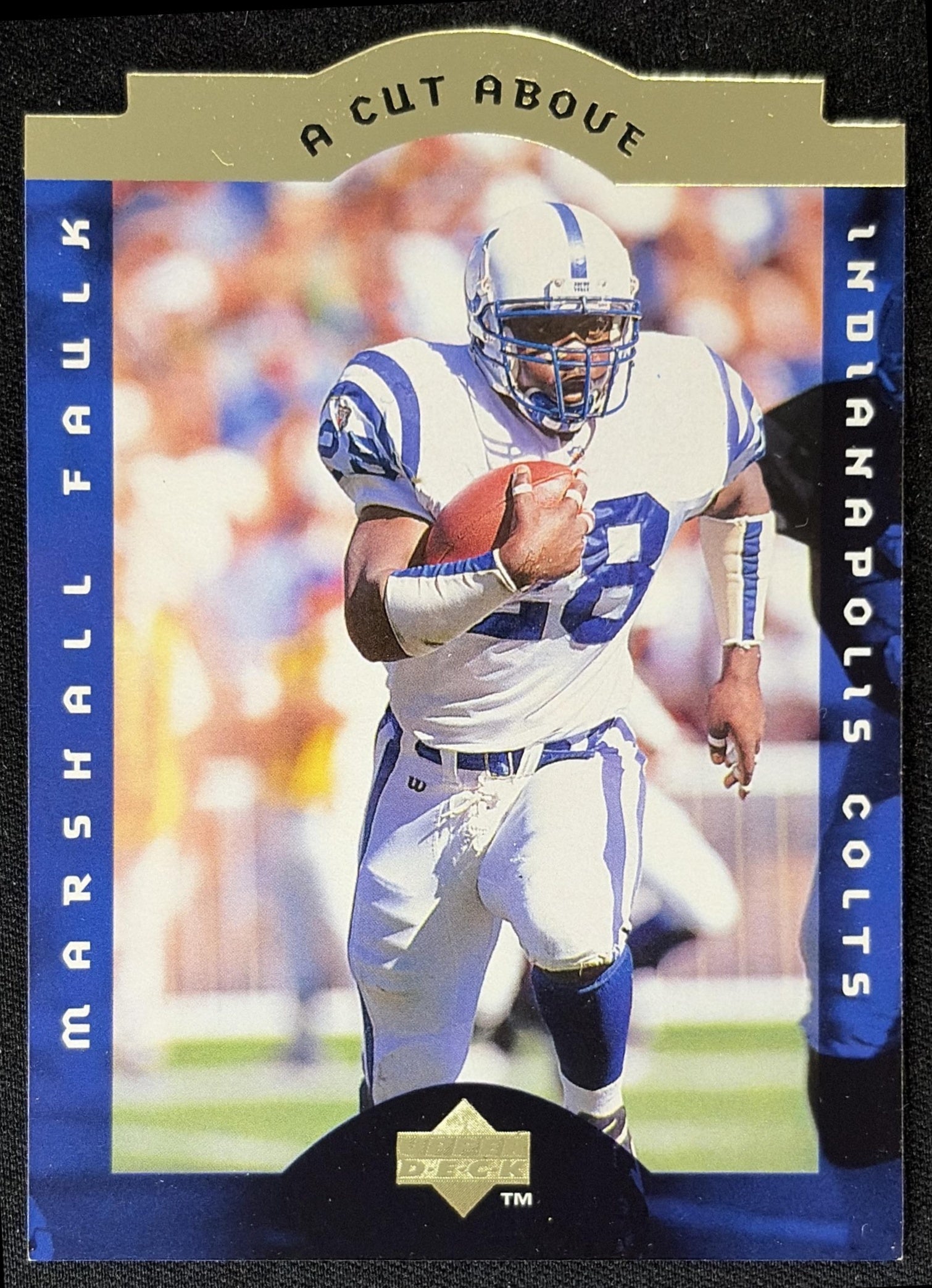 Marshall Faulk 1996 Upper Deck Collector's Choice A Cut Above Colts