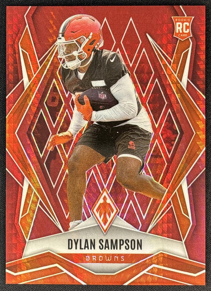 Dylan Sampson 2025 Panini Phoenix Red Hyper Prizm /399 Browns front