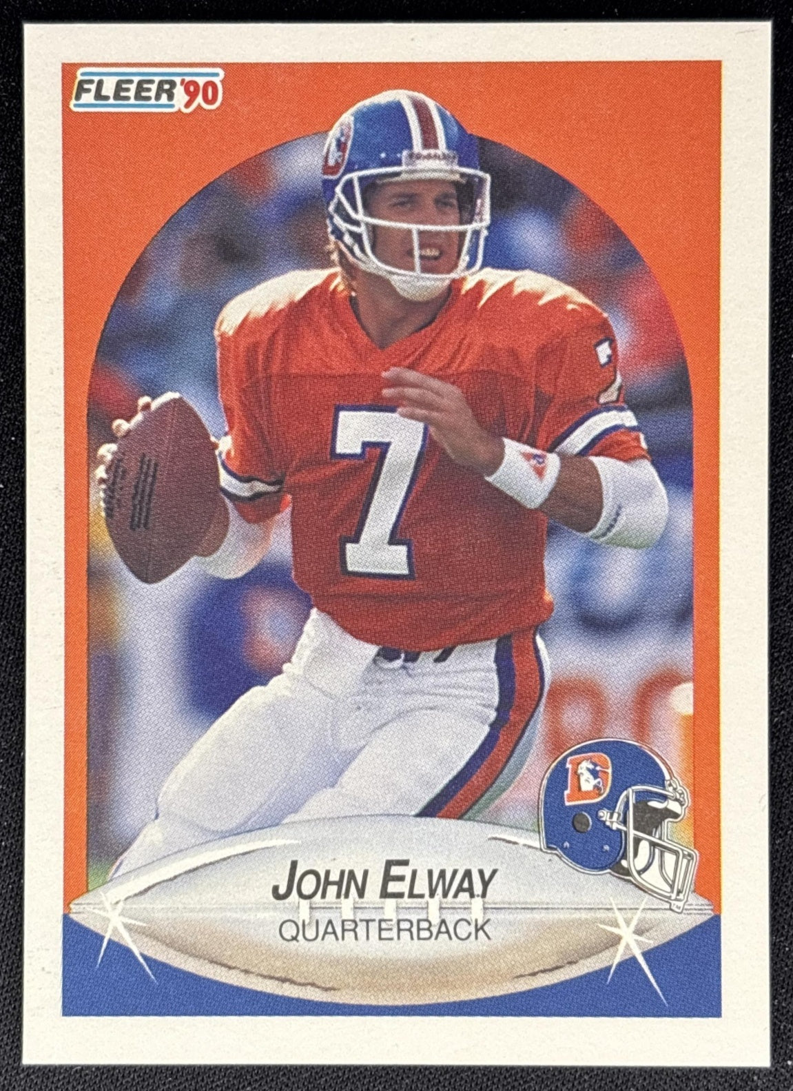 John Elway 1990 Fleer Broncos front