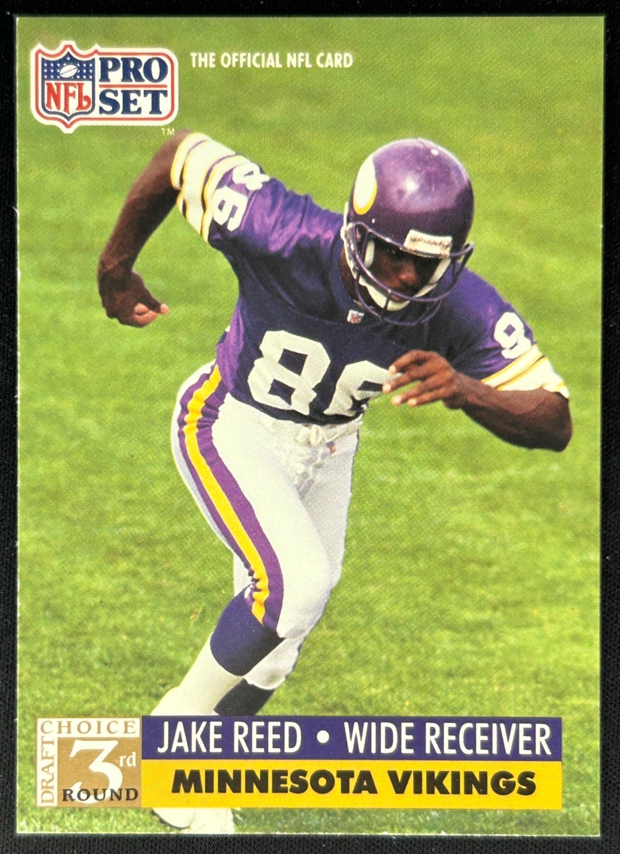 Jake Reed 1991 Pro Set Vikings Sports Trading Cards