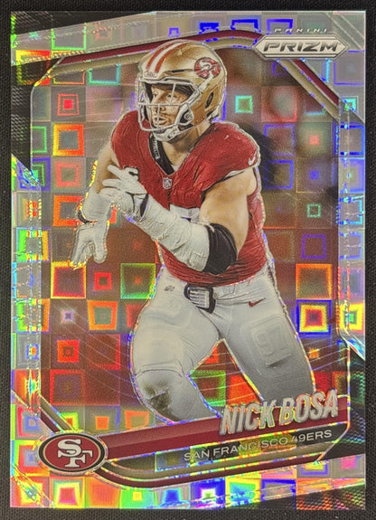 Nick Bosa 2025 Panini Prizm Pandora /400 49ers front